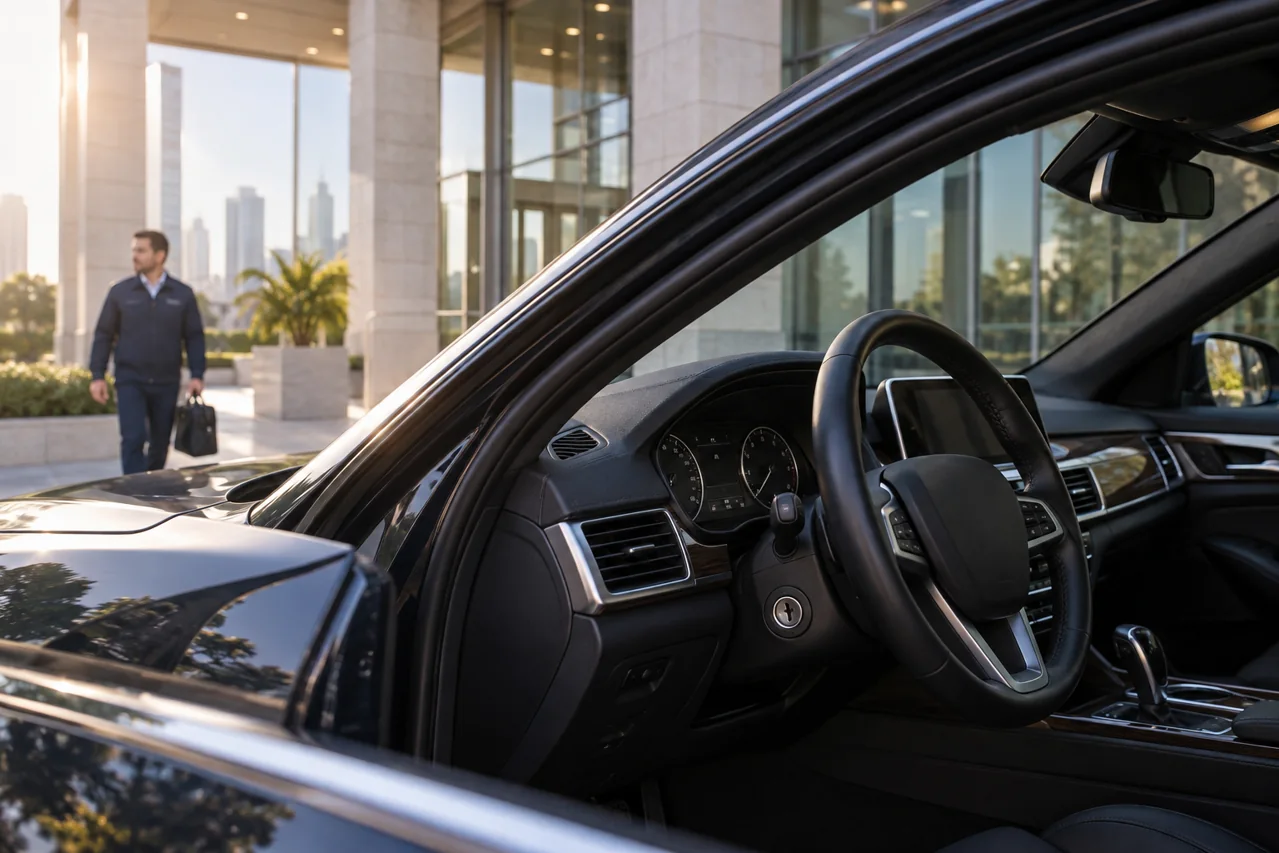 Intact ignition in a premium vehicle interior